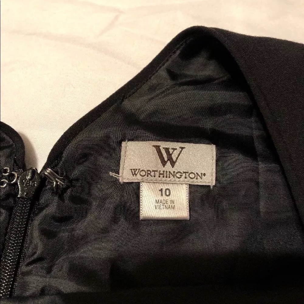⬇️$30 WORTHINGTON Peplum LBD dress cap sleeve W2W - Picture 6 of 8